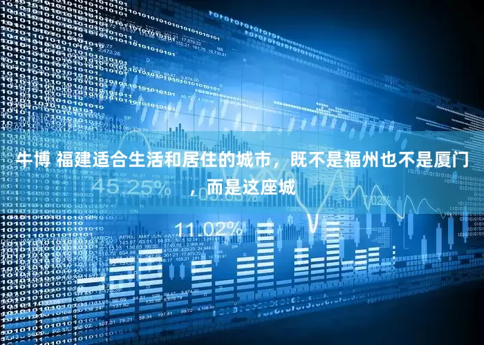 牛博 福建适合生活和居住的城市，既不是福州也不是厦门，而是这座城